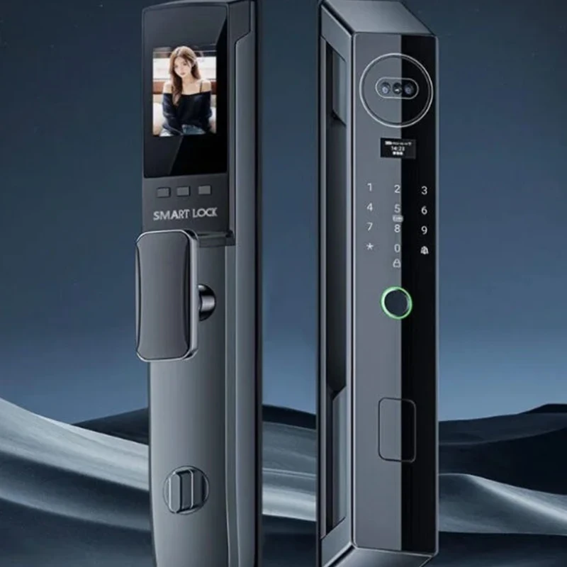 3D Face Recognition Automatic Fingerprint Lock Password Lock Peephole Viewer Smart Lock3D Face Recognition Automatic Fingerprint