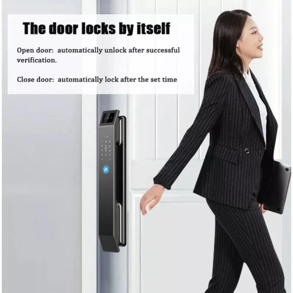 3D Face Recognition Unlock Digital Door Lock With Camera FIngerprint Password Unlock Keyless Electronic Door Lock - Image 5