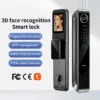Puxin M11 3D face recognition automatic fingerprint lock household electronic door lock password smart lock