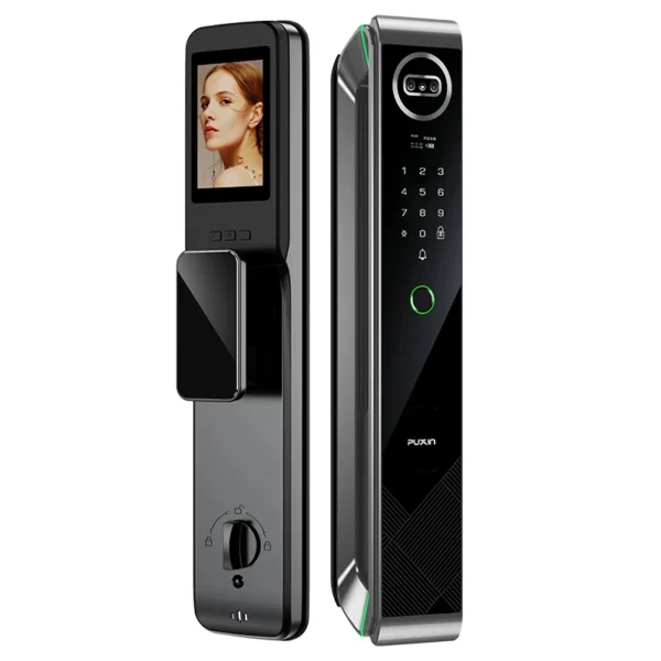 Puxin M11 3D face recognition automatic fingerprint lock household electronic door lock password smart lock - Image 5