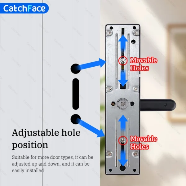 Bluetooth Fingerprint Door Lock TTLock App Code Card Key Touch Screen Smart Door Lock Security Digital Electronic Lock For Home - Image 5