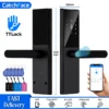 Bluetooth Fingerprint Door Lock TTLock App Code Card Key Touch Screen Smart Door Lock Security Digital Electronic Lock For Home